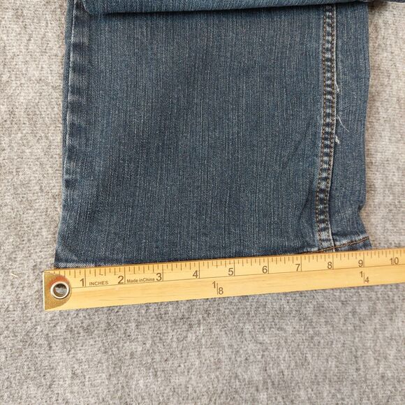 Wrangler Retro Relaxed Boot Cut Men 34x32 (Fit 35x31) Jeans Blue Classic Style - Picture 8 of 9